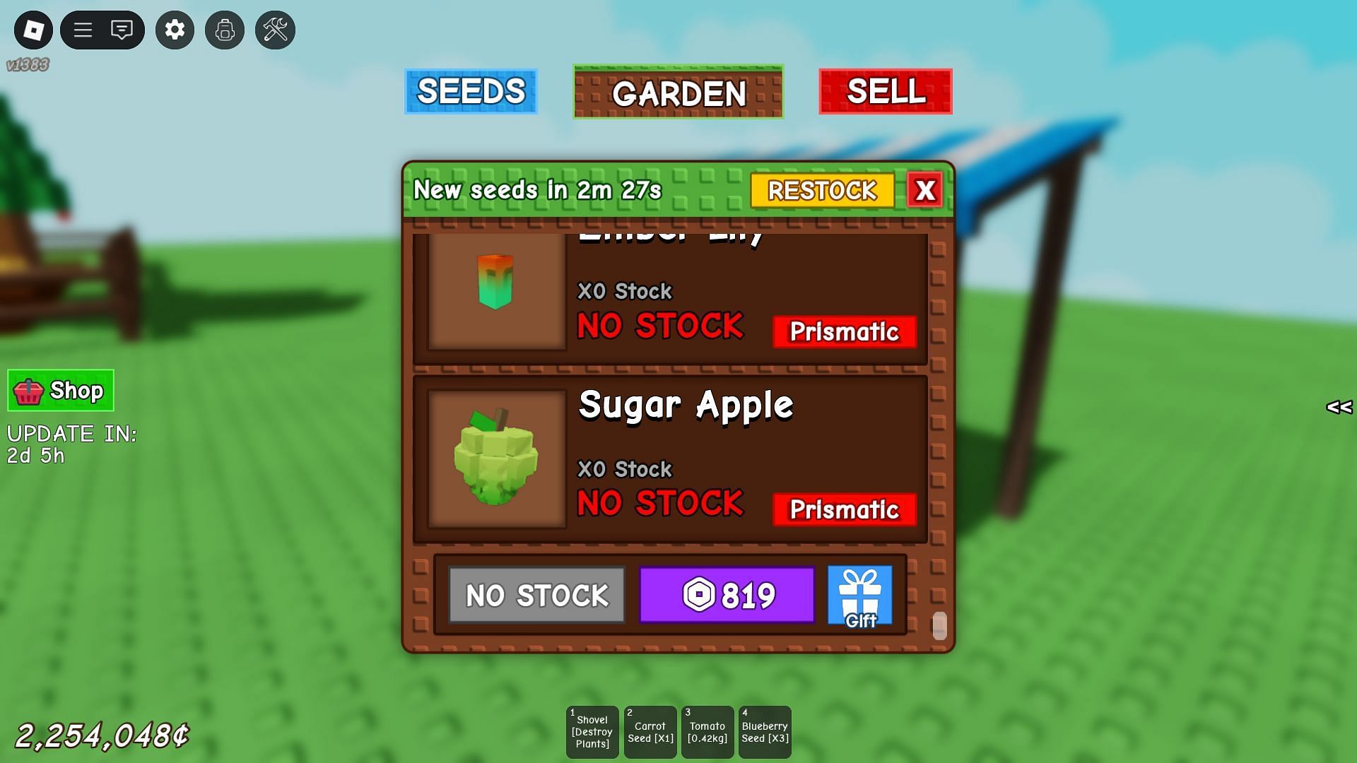 The Sugar Apple Seed (Image via Roblox)